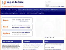 Tablet Screenshot of logontocare.org.uk
